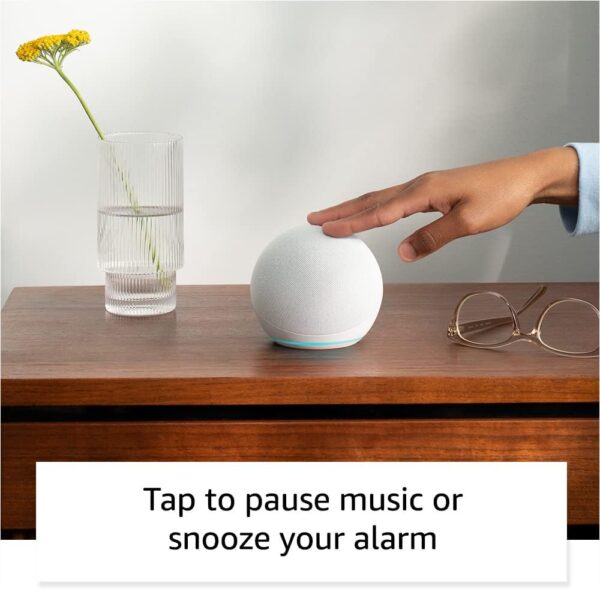 Amazon Echo Dot (newest model), Vibrant sounding Alexa speaker, Great for bedrooms, dining rooms and offices, Deep Sea Blue - Image 3