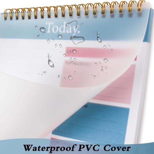 To Do List Notepad - Daily Planner Notepad Undated 52 Sheets Tear Off, 6.5" x 9.8" Checklist Productivity Organizer with Hourly Schedule for Tasks - Image 6