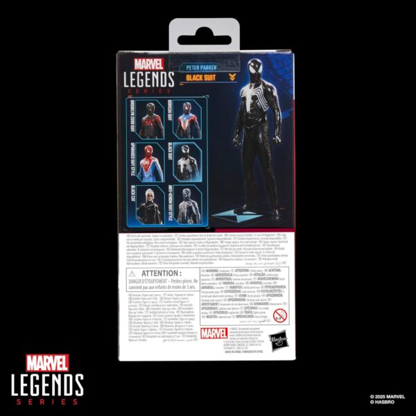 Spider-Man Marvel Legends Series Gamerverse Peter Parker Black Suit, 2 Video Game-Inspired Collectible 6 Inch Action Figure - Image 3