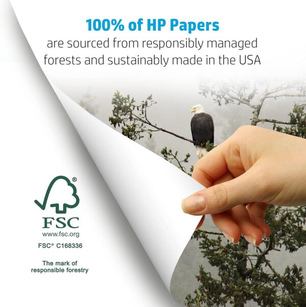 HP Printer Paper | 8.5 x 11 Paper | Office 20 lb | 3 Ream Case - 1500 Sheets | 92 Bright | Made in USA - FSC Certified | 112090C, White - Image 3
