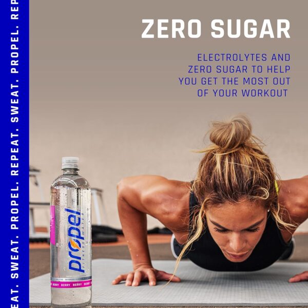 Propel, Kiwi Strawberry, Zero Calorie Sports Drinking Water with Electrolytes and Vitamins C&E, 16.9 Fl Oz (Pack of 12) - Packaging May Vary - Image 5