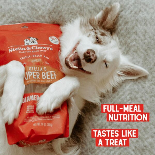 Stella & Chewy's Freeze Dried Raw Dinner Patties – Grain Free Dog Food, Protein Rich Stella’s Super Beef Recipe – 5.5 oz Bag - Image 7
