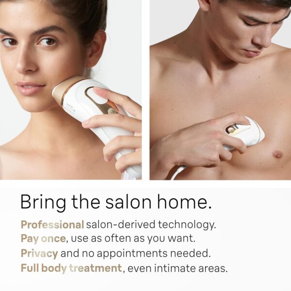 Braun IPL at Home Laser Hair Removal for Women and Men, Silk Expert Pro 5 PL5137 with Venus Swirl Razor, Long-Lasting Reduction in Hair Regrowth for Body & Face, Corded, PL5137 - Image 5