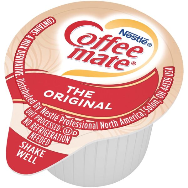 Nestle Coffee mate Coffee Creamer, Original, Liquid Creamer Singles, Non Dairy, No Refrigeration, 0.375 fl oz Tubs (Pack of 180) - Image 9